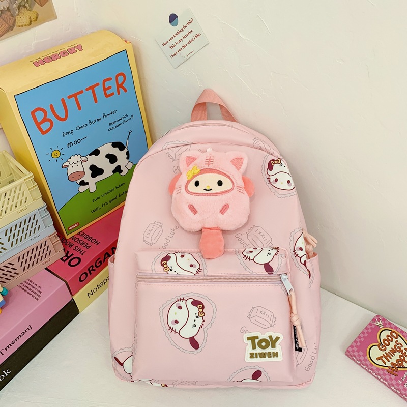 New Korean-style children's schoolbags, cartoon backpacks for kindergarten trips, cute anime backpacks for boys and girls, and primary school students' backpacks details Picture