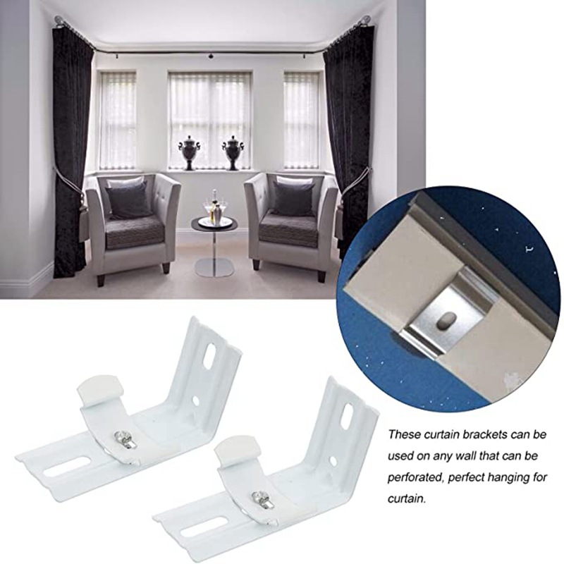 Cross-border wholesale 2 sets of vertical blinds installation code accessory sets, vertical blinds side installation and top installation code brackets Item Picture