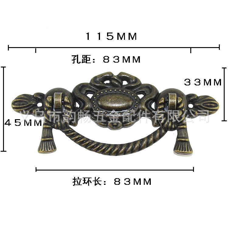 Home decoration handles, antique handles, alloy handles, retro handles, drawer handles, cabinet handles, wardrobe handles full figure