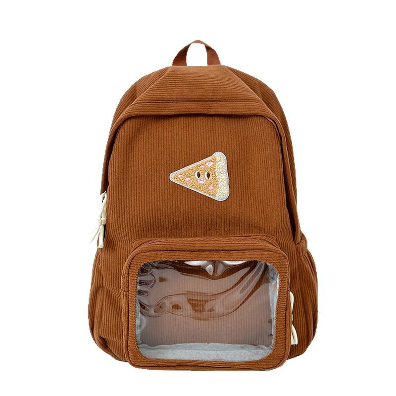 The 2025 new transparent pain bag for girls is a fashionable schoolbag for junior and senior high school students. It is versatile and has a large capacity for travel Item Picture