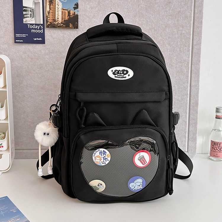 New versatile cartoon backpack for high school and junior high school students, large-capacity schoolbag, sports computer and casual backpack for college students Item Picture