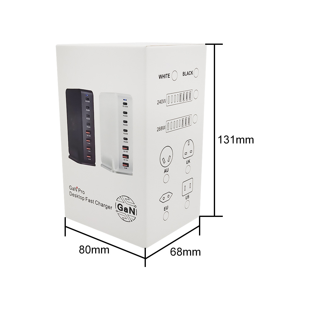 500W gallium nitride PD charger, 440W multi-functional 8-port desktop adapter, cross-border multi-port usb charger Application Scenario