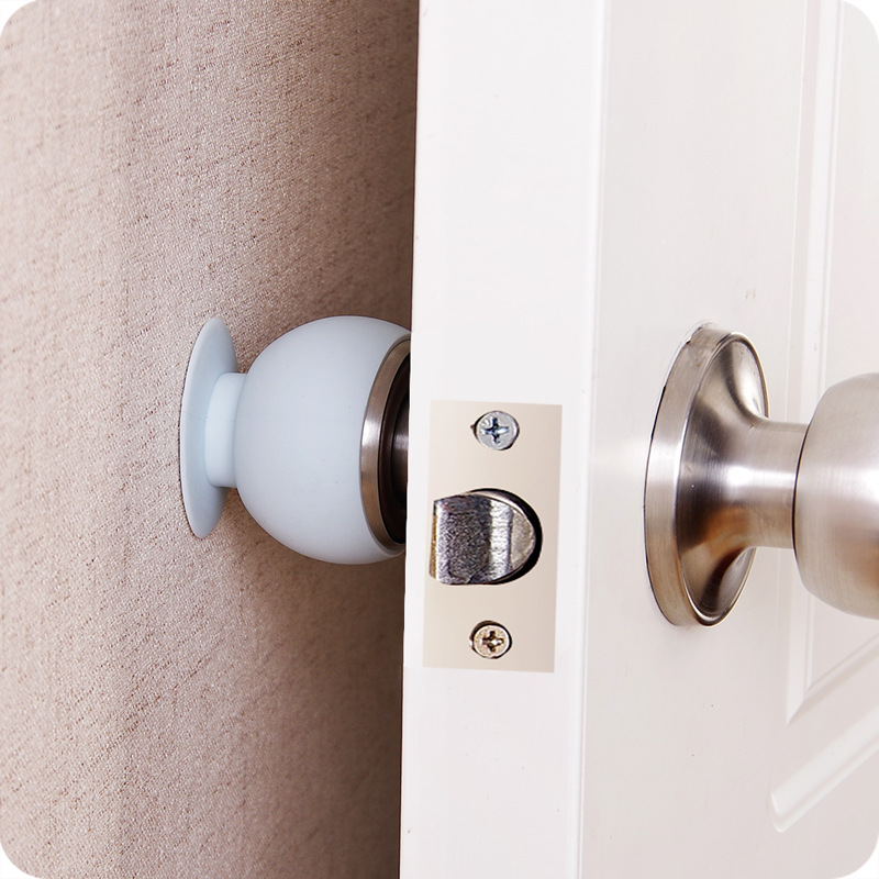 Cross-border best-selling door rear anti-collision pad, silicone spherical door handle anti-collision suction cup, circular lock protection cover, anti-slip cover Application Scenario