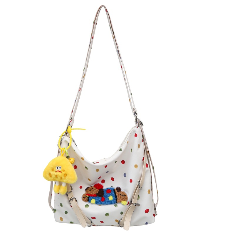 Japanese-style cute cartoon girl crossbody bag, college student high appearance level, niche design sense soft girl backpack, women's backpack Item Picture