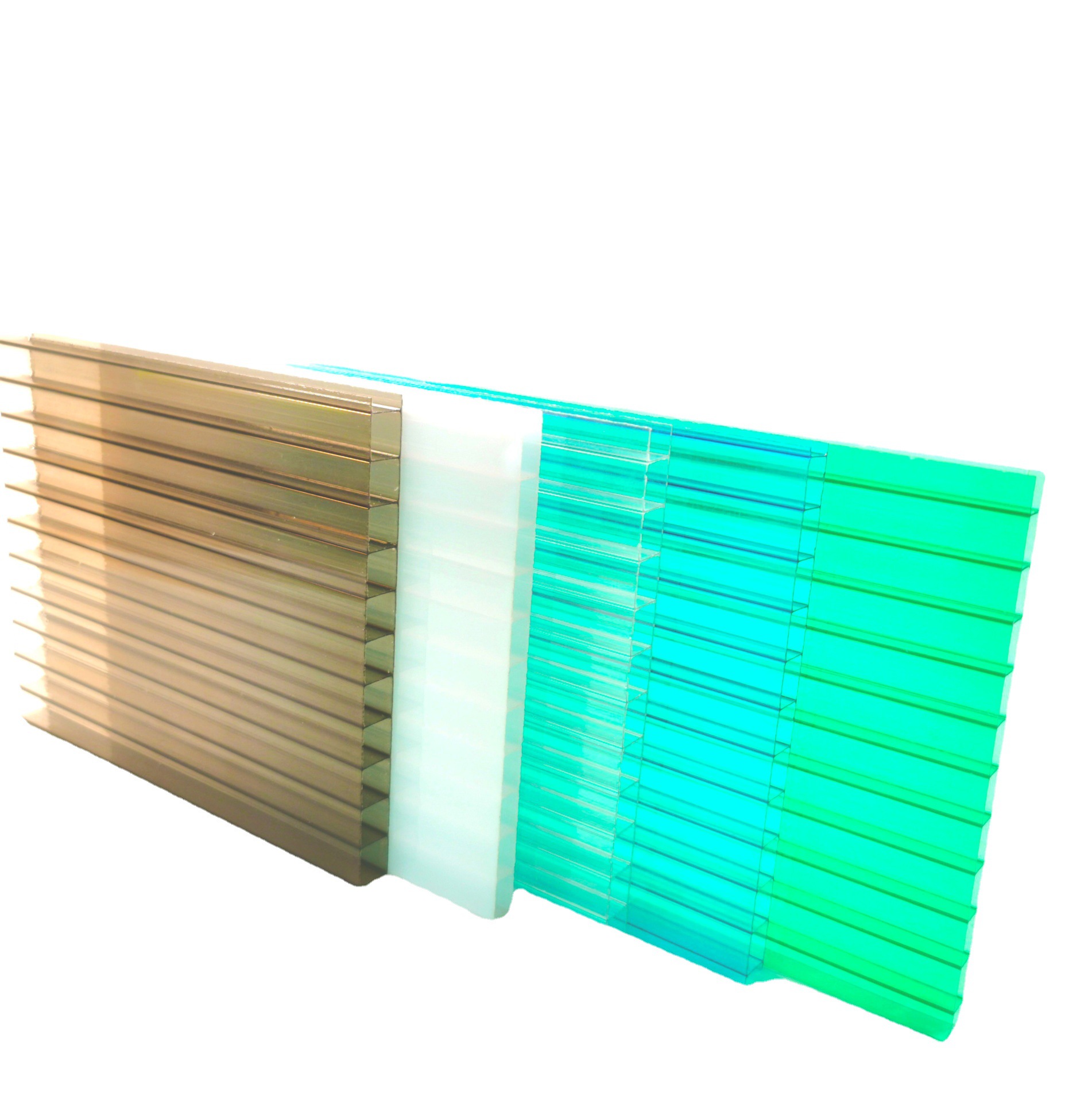 The price per square meter of double-layer transparent polycarbonate sheet for sunrooms, outdoor canopies, insulating hollow pc polycarbonate sheet and honeycomb board Item Picture
