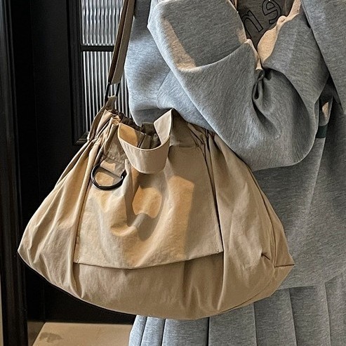 New fashionable women's bag, fresh and clean texture, single-shoulder bun, mother bag, macaron-colored commuter crossbody bag, handbag details Picture