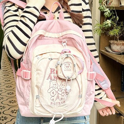 Japanese-style ins girl academy style cute mother-and-child bag, student schoolbag, casual and versatile backpack for girls, travel bag Application Scenario
