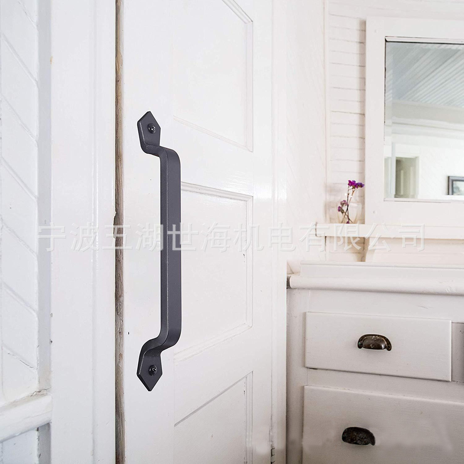 Barn door, sliding door, sliding door, partition, cast iron handle, double door manufacturer wholesale, door handle, handle, handle details Picture