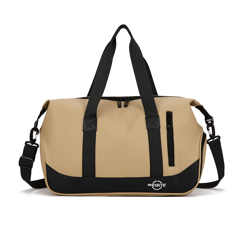 Fitness bag, large-capacity outdoor short-distance handbag with shoe compartment, ladies' yoga bag, multi-functional case, trolley travel bag Item Picture