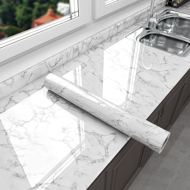 Kitchen oil-proof stickers, waterproof self-adhesive wallpaper, moisture-proof stove stickers, fireproof and high-temperature resistant range hood top oil-proof stickers full figure