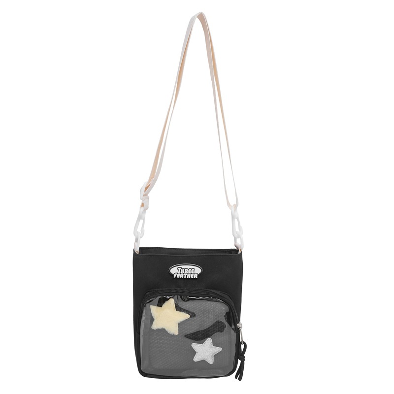 Japanese cute girl students carry girl bags, transparent pain bags for girls, crossbody single-shoulder bags, and mostly cartoon crossbody bags Item Picture