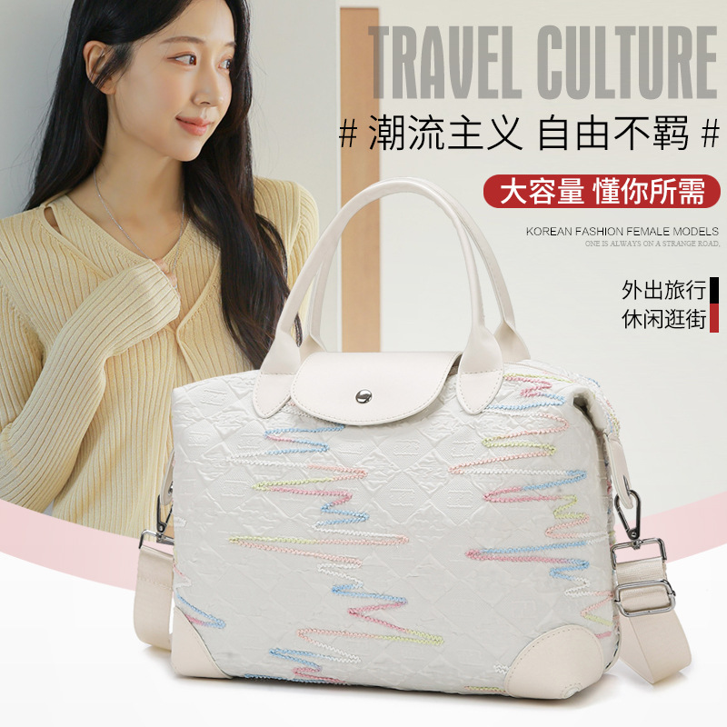 New cross-border high-appearance-level yoga bag, fitness bag, Korean-style casual and versatile luggage bag, large-capacity travel bag full figure