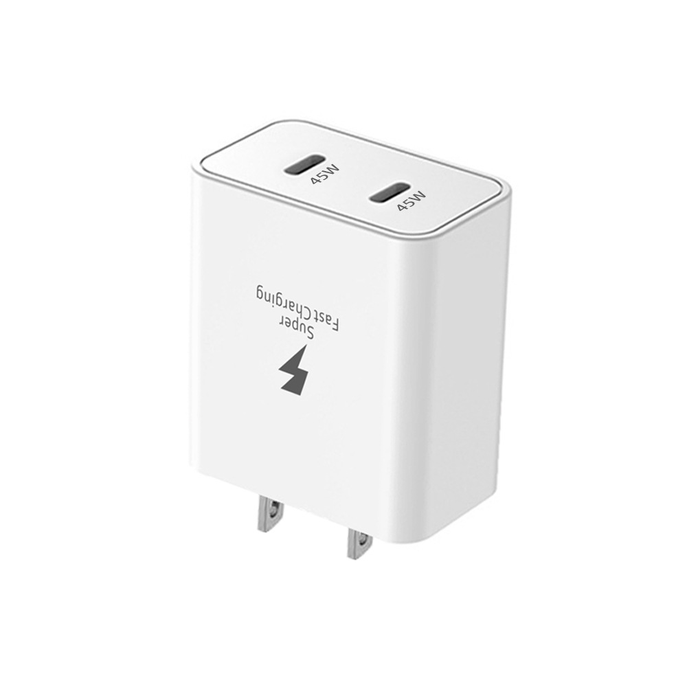 The 45W fast charging head of Samsung charger for the US specification is compatible with Samsung S24, Apple 15 and Huawei m, all of which are sourced from the original manufacturers Specification drawing