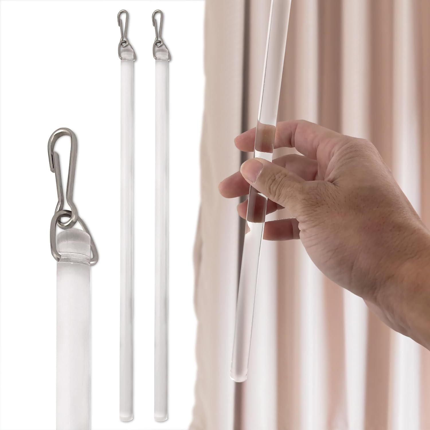 Two sets of 30CM acrylic rotating rods are available in stock Application Scenario