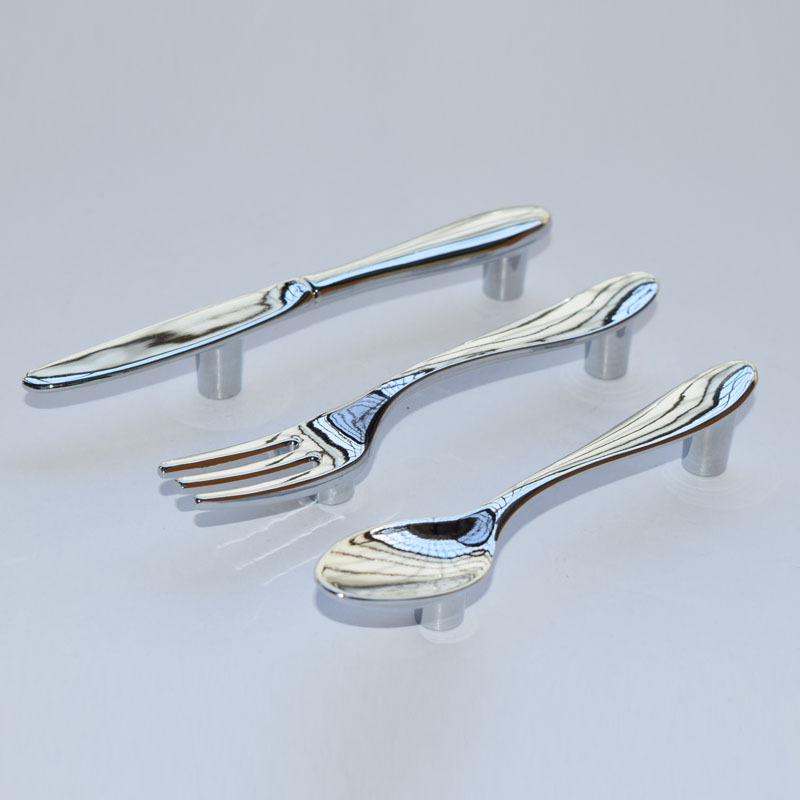 Creative furniture handles, exquisite drawers, cabinets and kitchen handles for tableware, knives, forks and spoons details Picture