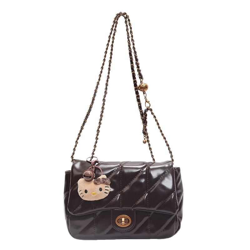 The 2024 new Chanel-style women's bag is stylish, with a simple and high-end diamond-shaped design. It features a coin purse, a mobile phone case, and a small square bag Item Picture