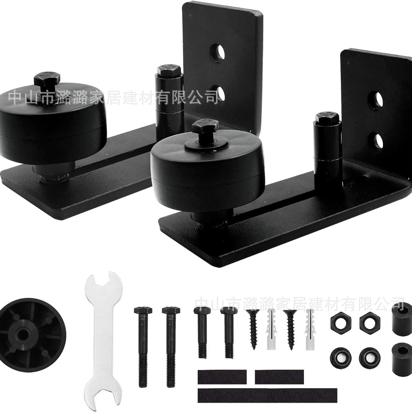 In-stock barn door anti-swing device, American-style floor guide limit device, hardware accessories, home interior sliding door, silent and anti-rust Application Scenario