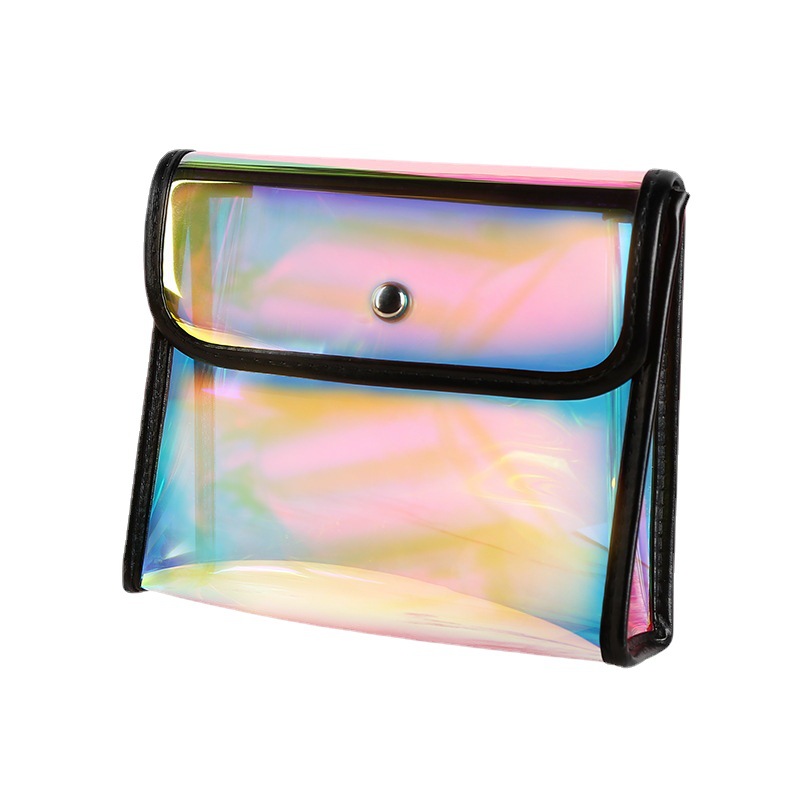 2022 New Laser TPU transparent cosmetic bag, portable and simple toiletry bag, large-capacity waterproof storage bag in stock Item Picture