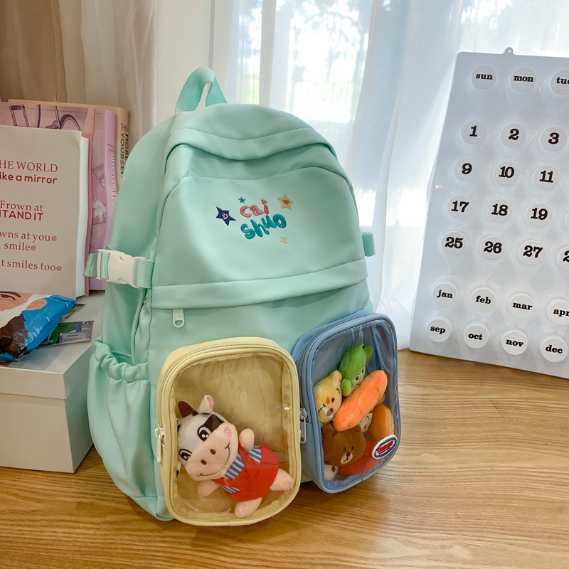 The trend of ins Japanese and Korean cute and fresh cartoon backpacks, children's pain bags, computer bags, and large-capacity schoolbags for primary school students Application Scenario