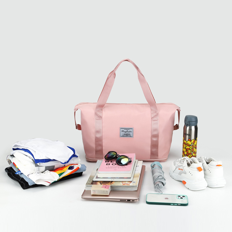New expandable travel bag, portable travel boarding bag, yoga and fitness bag, luggage storage bag, and maternity bag details Picture