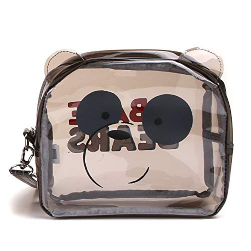 Amazon cross-border PVC transparent cosmetic bag, large-capacity portable storage, cartoon cute hand-held toiletry bag Application Scenario
