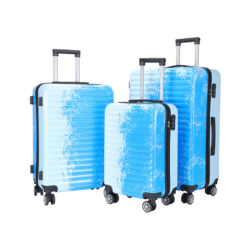 Customized ABS luggage, fashionable and casual, large-capacity zipper and handle suitcase, high appearance level, hard shell travel suitcase for men and women Item Picture