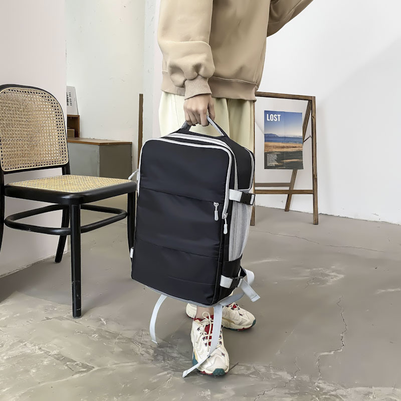 2025 New fashionable men's and women's computer bag, multi-functional travel backpack, large-capacity outdoor travel mommy bag Specification drawing