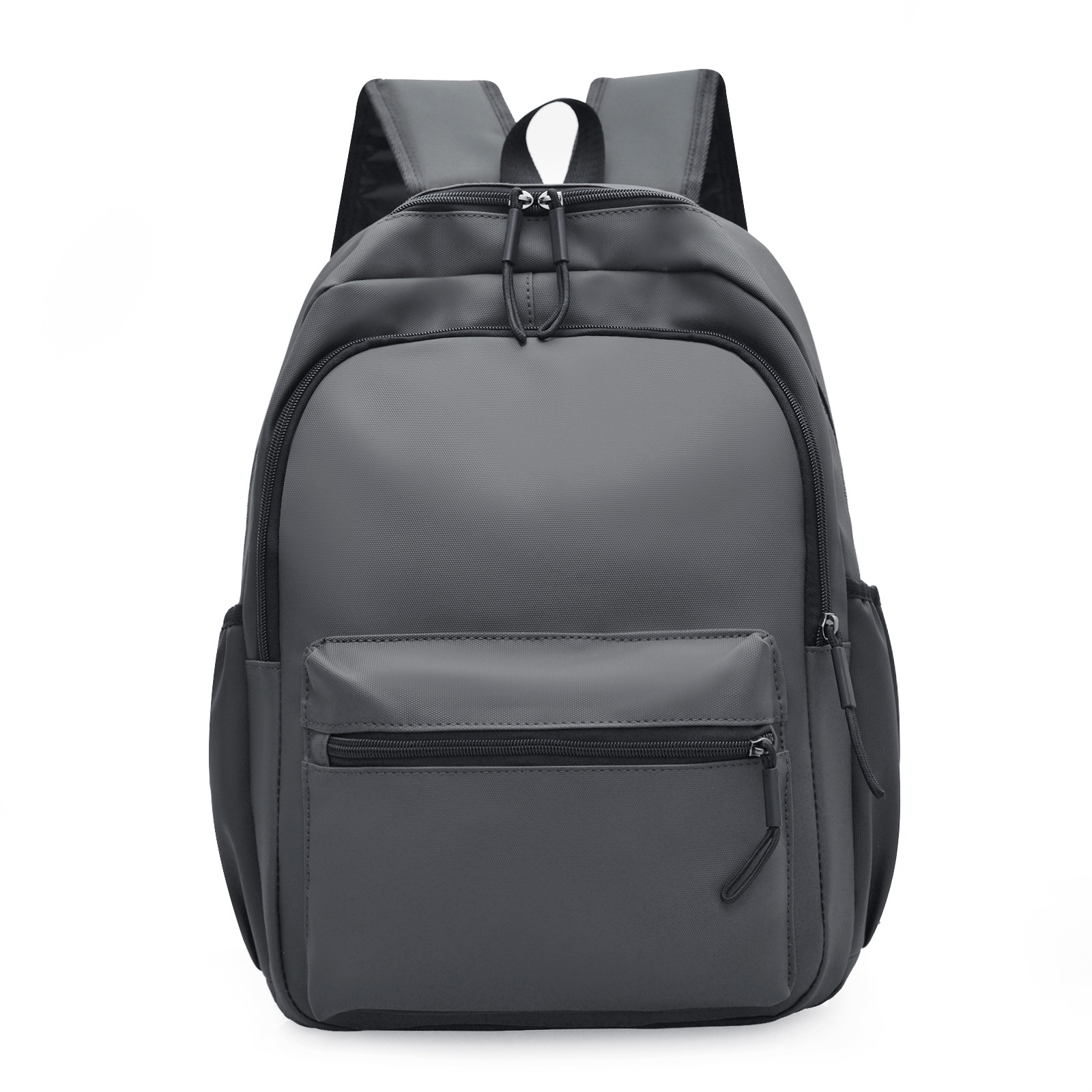 Korean-style middle school student schoolbags, business backpacks, large-capacity computer bags, casual and versatile solid-color men's backpacks, cross-border Specification drawing