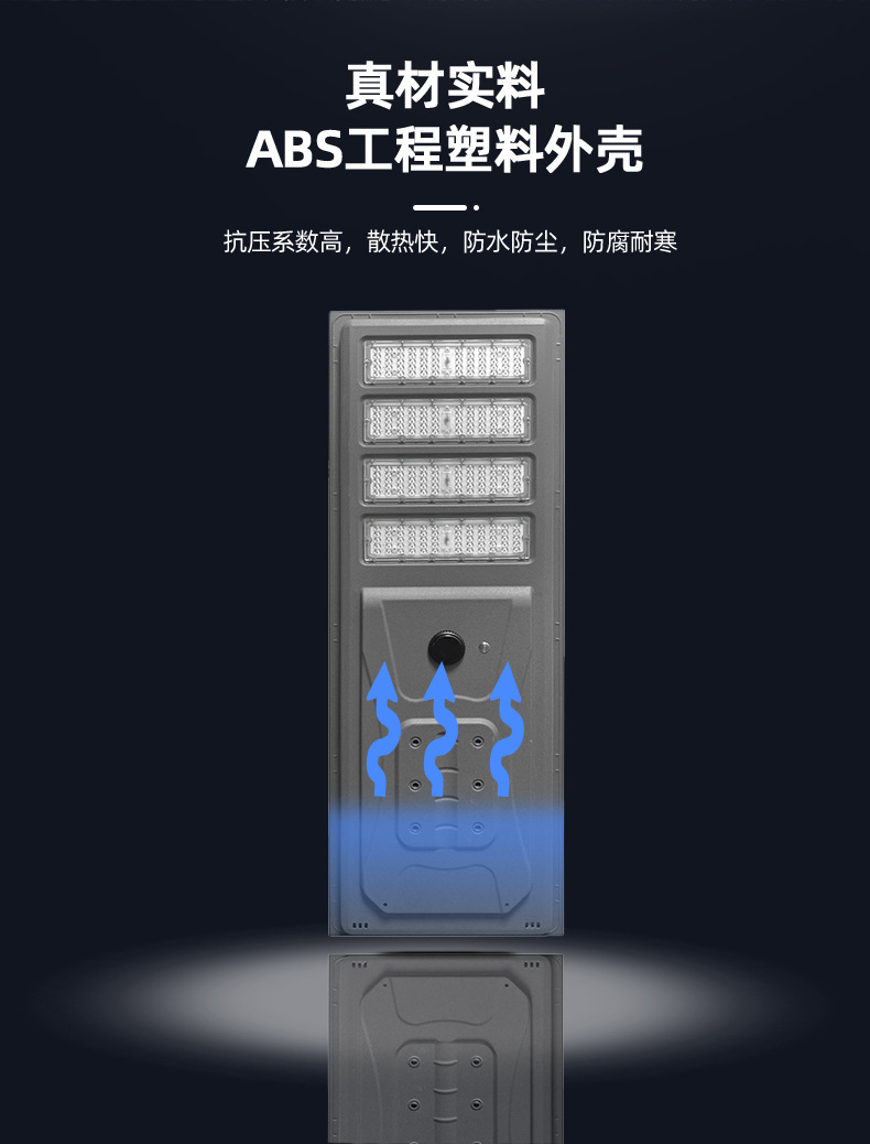 太阳能一体化路灯户外灯LED感应灯大功率太阳能工程路灯头详情7