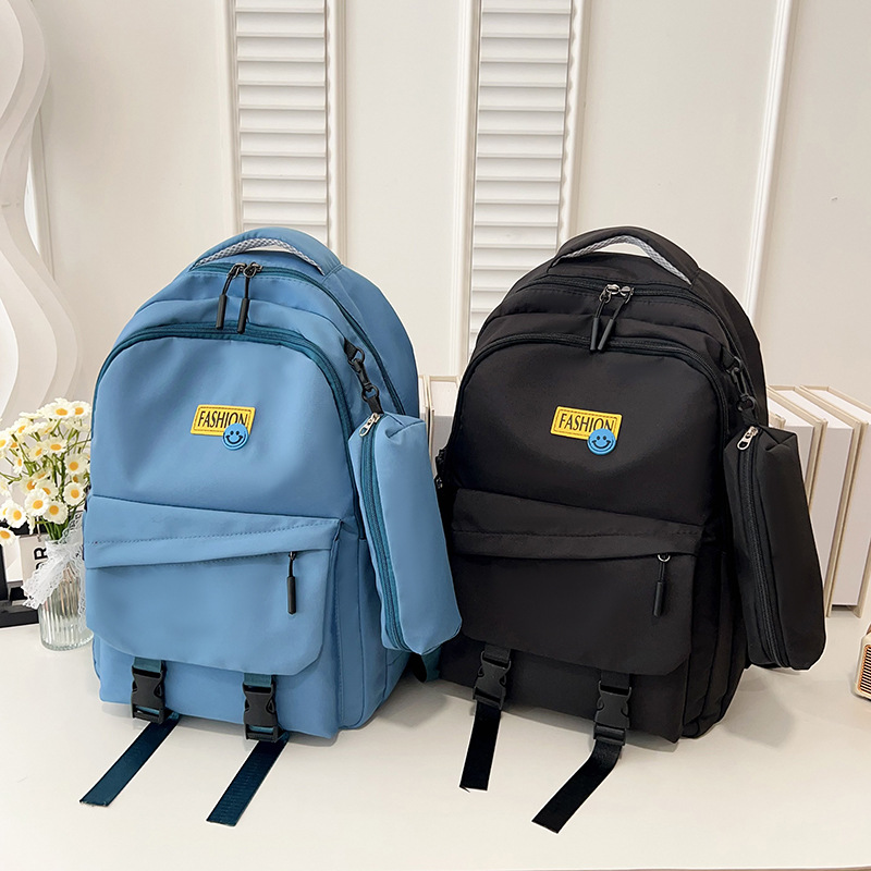 A new English-embroidered Korean version of a large-capacity student bag for 2025, fashionable and trendy, versatile backpack for commuting Specification drawing
