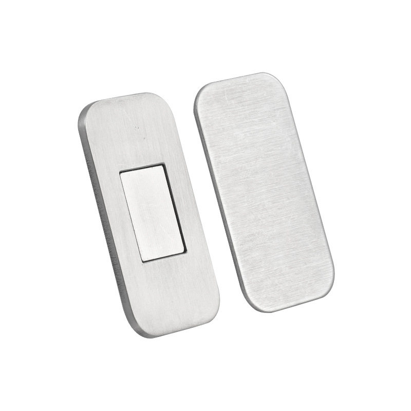 The stainless steel cabinet without drilling, ultra-thin strong magnetic drawer, invisible door, sliding door magnetic pull, wardrobe sliding door magnetic pull Item Picture