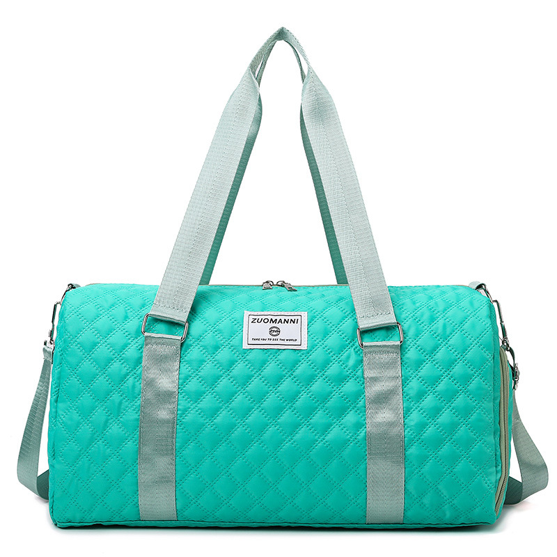 Fashionable large-capacity carry-on travel bag with dry and wet separation, high appearance level fitness bag, yoga bag, diamond-shaped maternity bag Item Picture
