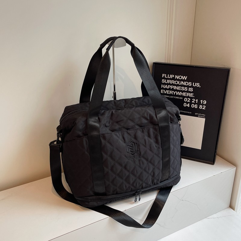 Expandable leisure fitness sports bag, dry and wet separation outdoor camping storage bag, lightweight casual business trip bag details Picture