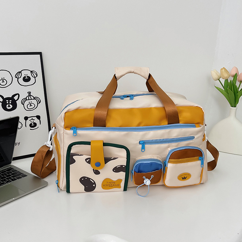 Fashionable single-shoulder crossbody fitness bag, large-capacity short-distance business trip luggage bag, dry and wet separated swimming training bag details Picture