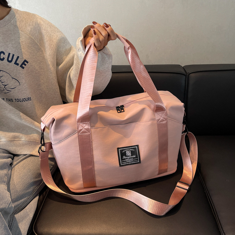 Cross-border expandable portable fitness bag, large-capacity set with a handle, portable luggage bag for business trips, and storage bag for childbirth full figure