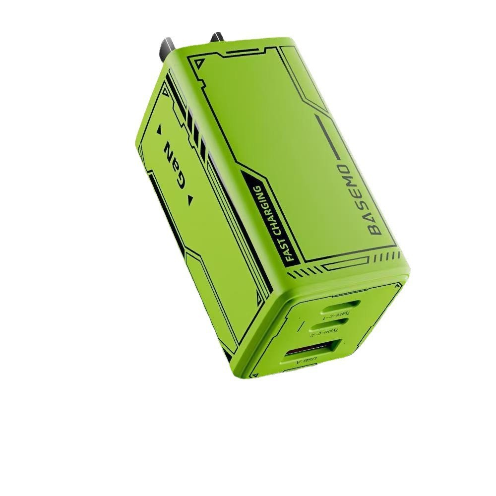 The Beimo 3-in-1 gallium nitride charger is foldable and suitable for flash charging of Apple, Huawei and Android tablet chargers Item Picture