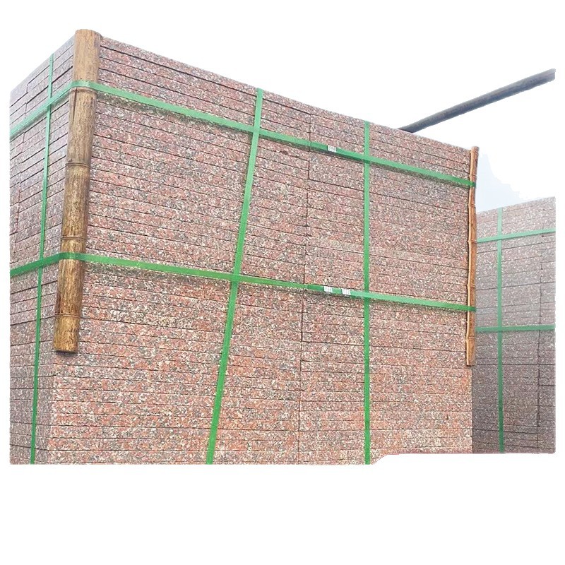 Wulian Red fire-fired granite slabs, litchi face floor paving stones, outdoor square road step stones, trestle stones Item Picture
