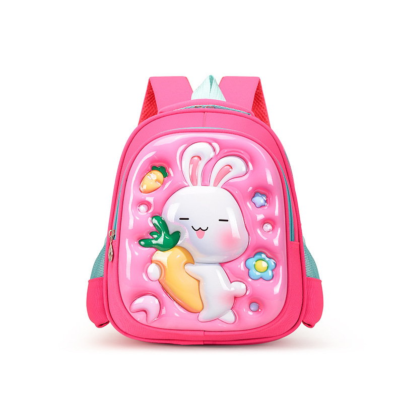 Children's hard shell schoolbag 3D stereoscopic cartoon schoolbag for kindergarten kids, 3-6 years old boys and girls eggshell backpack details Picture