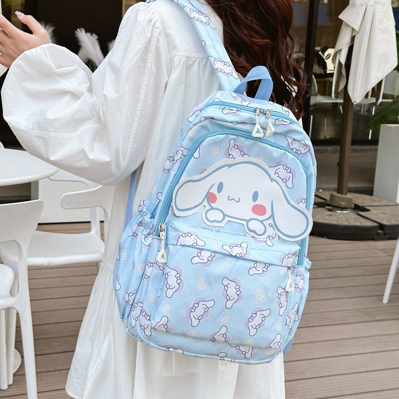 Cross-border cartoon schoolbag, large-capacity, cute backpack for primary and high school students to carry on both shoulders, lightweight travel backpack Specification drawing