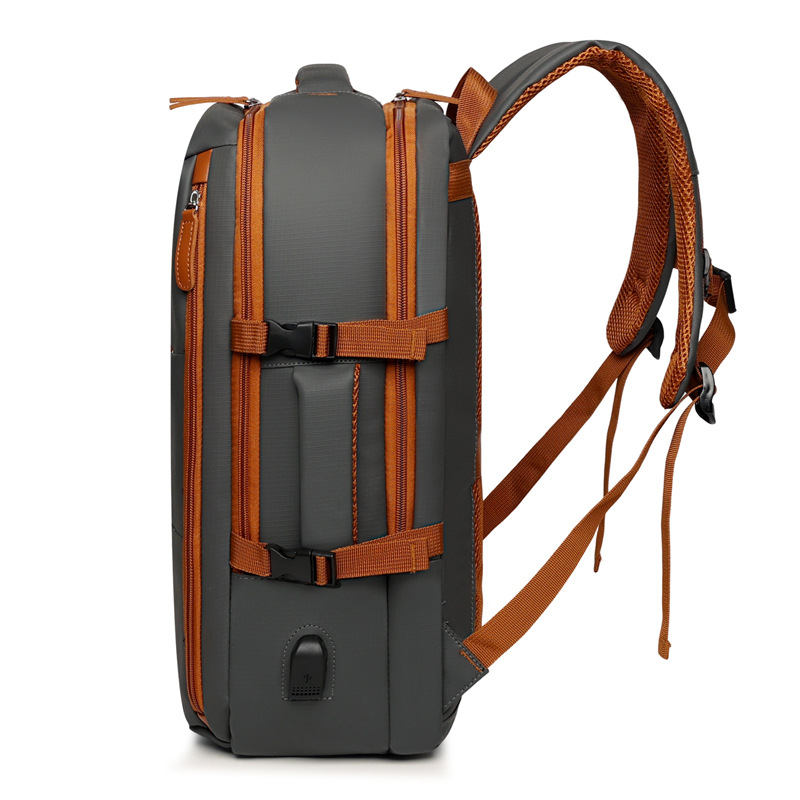 New cross-border high-end men's computer backpack, large-capacity casual business backpack, commuting, business trip and travel bag details Picture