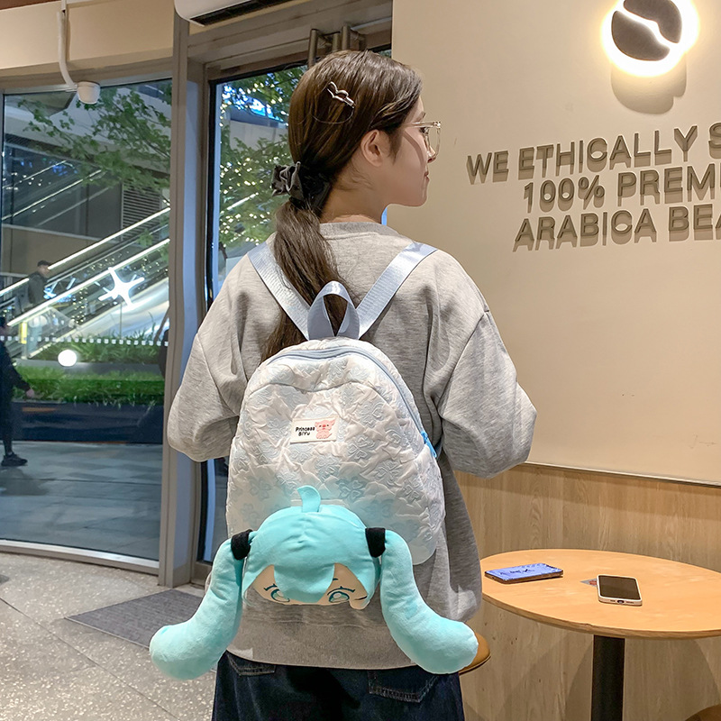 Cute cartoon backpack, high appearance level, design sense backpack, large capacity, cute girl schoolbag, girls' shopping bag details Picture