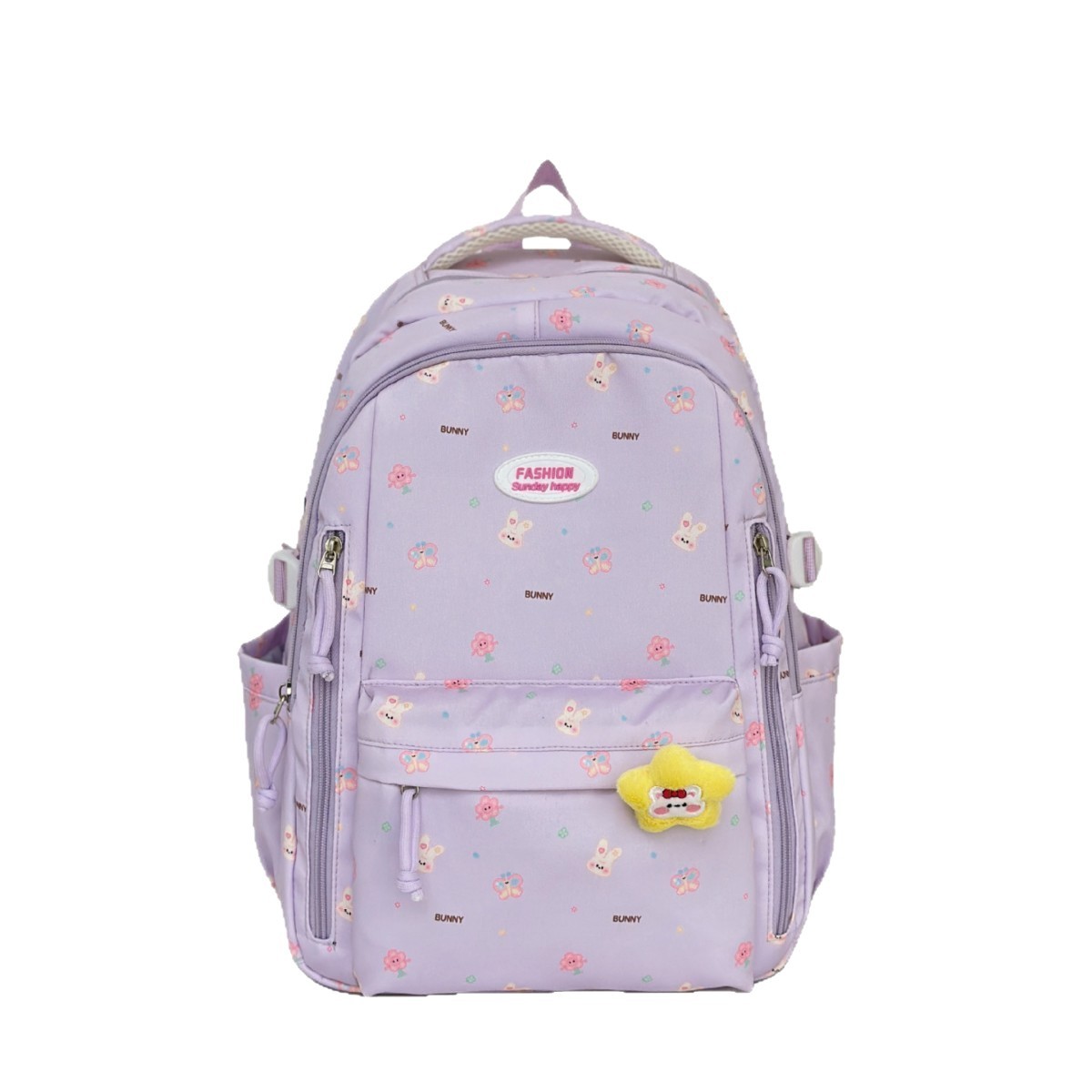 New schoolbag for junior high school birthday, 2025 floral print backpack, Qingxin High School students, college girls, versatile backpack Item Picture