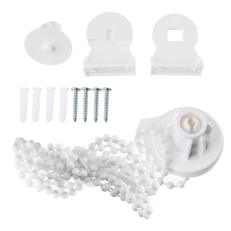 The manufacturer supplies 25MM roller blind head controller, pull bead curtain heads, and comes with 3-meter bead chain curtain accessories Item Picture