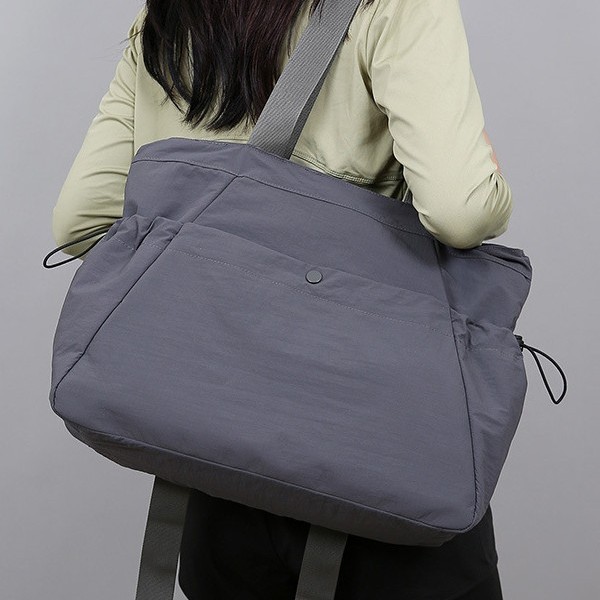 Original waterproof fabric, simple and versatile tote bag for commuting, casual and artistic, large-capacity single-shoulder handbag for women details Picture