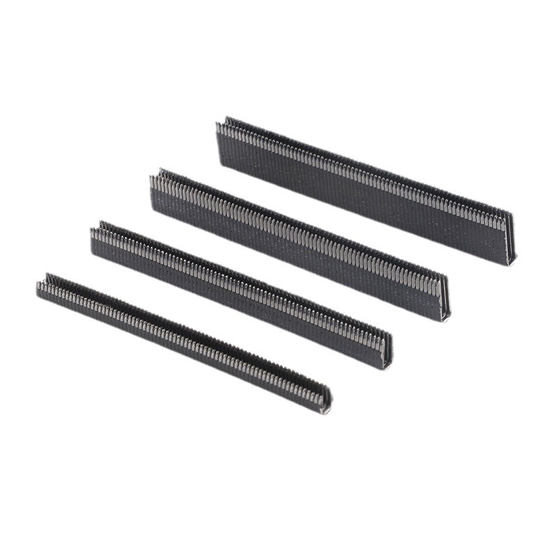 High-carbon steel pointed toe nails K407, K408, K410, K413, K416, K419, sharp corner black gun nails for rattan furniture Item Picture