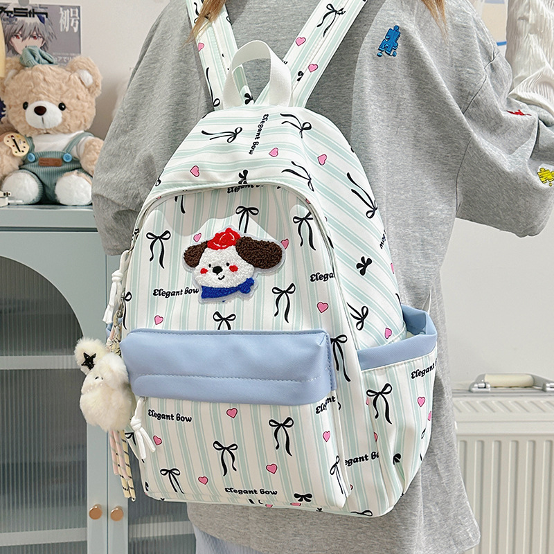 New cartoon and cute backpack on Instagram for girls, junior high school and college students, large-capacity schoolbag for primary school students, and high appearance level details Picture