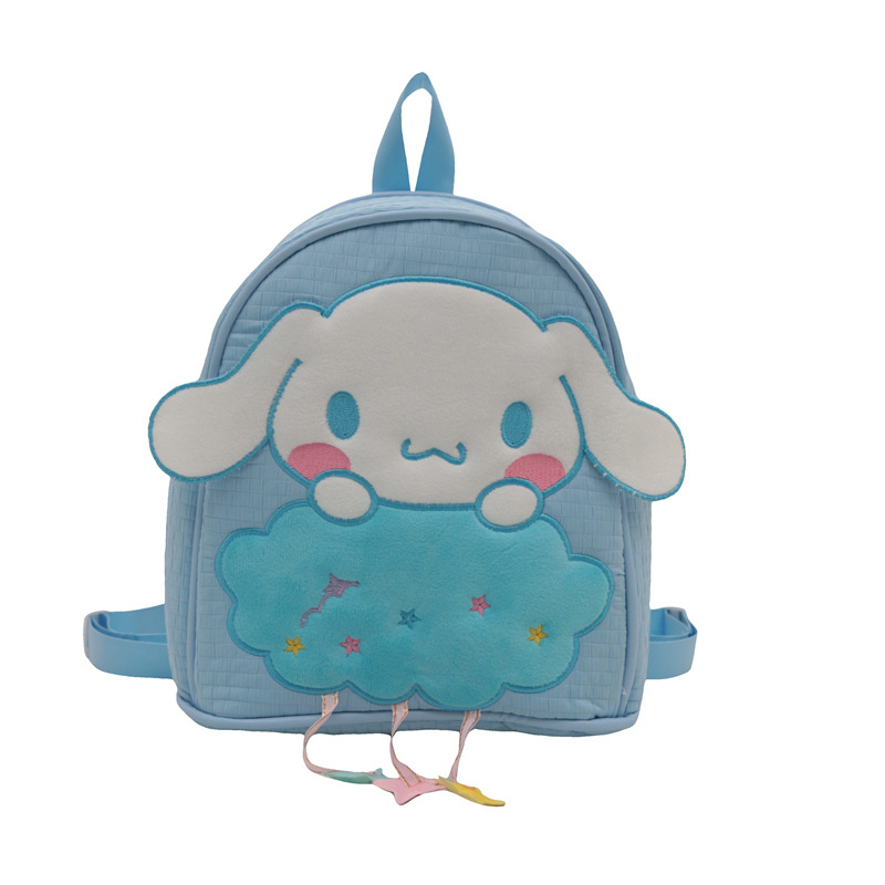 Cartoon cute children's double-back outdoor casual and versatile snack bag, kindergarten entrance backpack, anime little kids' double shoulders Item Picture