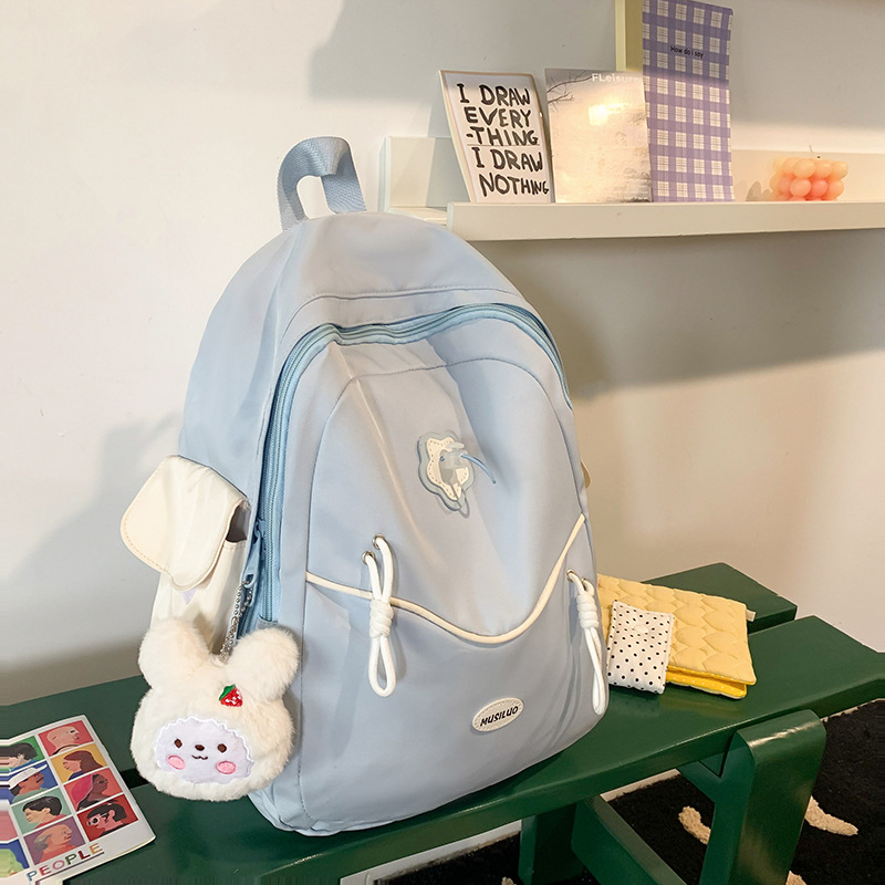 Large-capacity schoolbags for junior and senior high school students, fashionable and simple backpacks, new cute travel bags Specification drawing