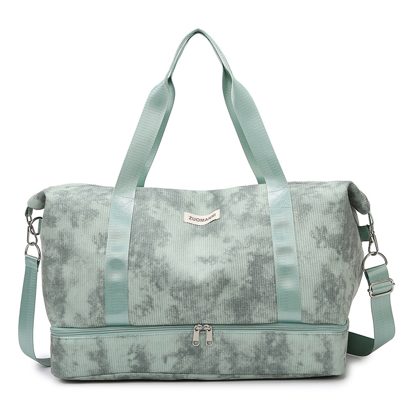 New personalized smudged travel bag, casual sports fitness training storage bag, large-capacity fashionable luggage bag for both men and women Item Picture