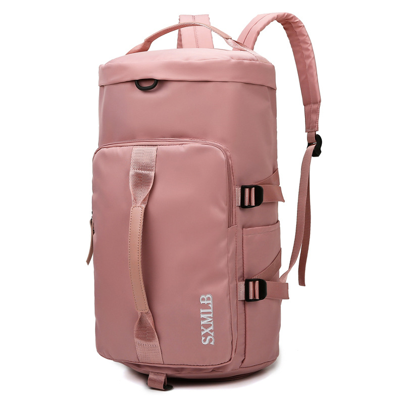 Large-capacity travel hand-held backpack for women, multi-functional waterproof fitness and sports, dry and wet separation swimming luggage bag Item Picture